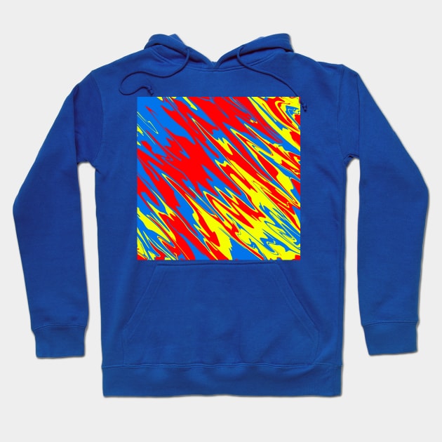 Spray Paint Red Yellow Blue Hoodie by BlakCircleGirl